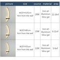 Modern LED Wall Lamp – Minimalist Art Design for Bedroom, Living Room, and Bathroom, Gold/Black
